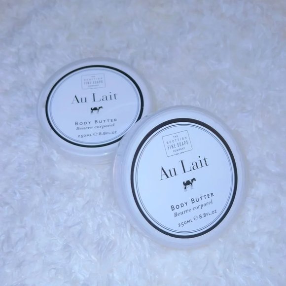 x2 Scottish Fine Soaps Au Lait Body Butter 8.8 oz 250ml - Picture 1 of 3